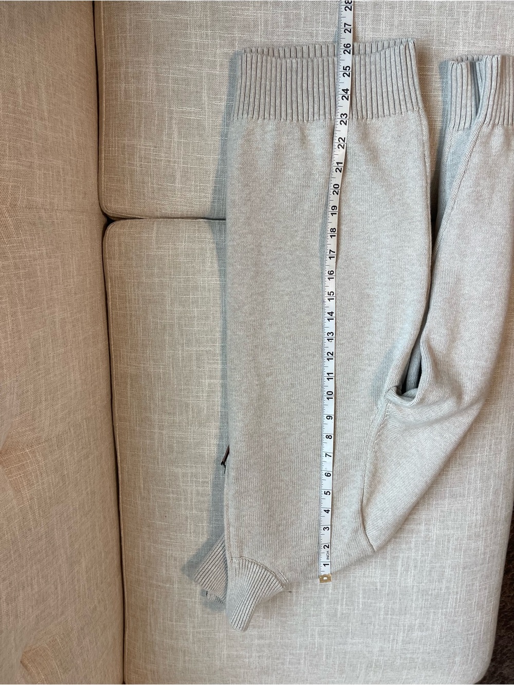 J. Crew Men's Half-Zip Sweater in Light Cream - Picture 6 of 7